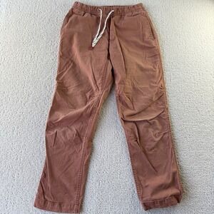 Topo Designs Women Dirt Pants Clay Brown Organic Cotton Stretch Trail Size M